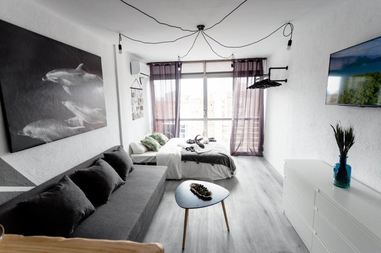 Modern Studio With See And City View Benidorm Ngoại thất bức ảnh