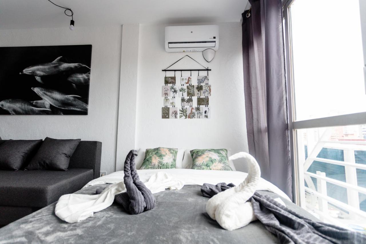 Modern Studio With See And City View Benidorm Ngoại thất bức ảnh